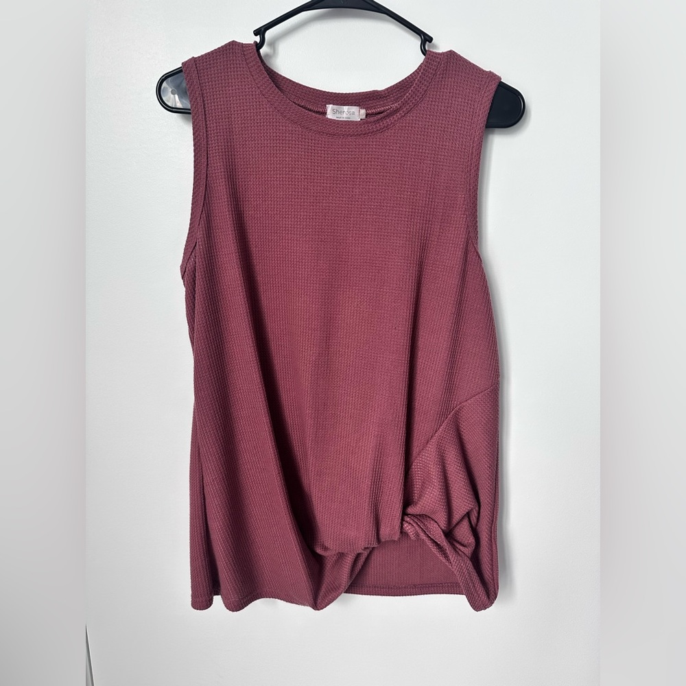 Sherosa Twisted Knot Sleeveless Top